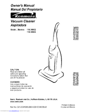 Kenmore 116.36933 Owner's Manual