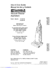 Kenmore 116.39110 Use And Care Manual