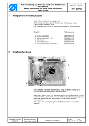 DURKOPP ADLER 0791 867708 Fitting Instructions Manual