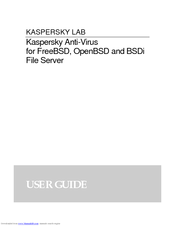 Kapersky ANTI-VIRUS - FOR FREEBSD-OPENBSD-BSDI FILE SERVER User Manual