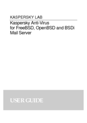 Kapersky ANTI-VIRUS - FOR FREEBSD-OPENBSD-BSDI MAIL SERVER User Manual
