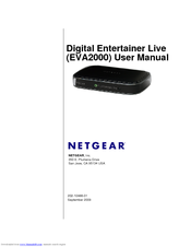 Netgear EVA2000 - Digital Entertainer Live User Manual