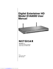 Netgear EVA8000-100NAS - Digital Entertainer HD EVA8000 User Manual