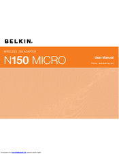 Belkin Surf F7D1102 User Manual
