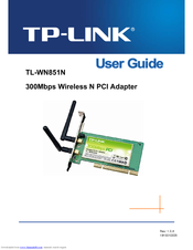 TP-Link TL-WN851N User Manual