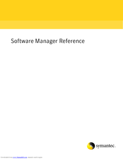 SYMANTEC SOFTWARE MANAGER 7.0 SP2 - REFERENCE FOR WISE INSTALLATION STUDIO V1.0 Installation Manual