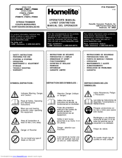 HOMELITE ST2517CRG Operator's Manual