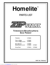 HOMELITE Easy Reach Clutch Parts List