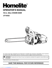 HOMELITE UT10532 - OPERATORS Operator's Manual