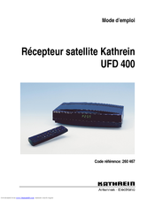 Kathrein UFD 400 Mode D'emploi