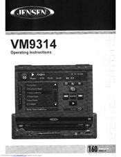 Jensen VM9314 Operating Instructions Manual