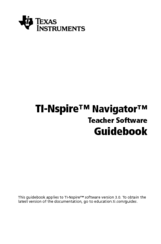 Texas Instruments TI-Nspire Manual Book
