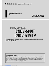 Pioneer AVIC-N1 Operation Manual