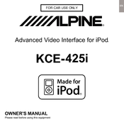 Alpine KCE-425I Owner's Manual