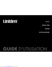 Uniden CEZAI 998 Series Manual D'utilisation