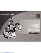 Uniden DCT7585 - DCT 7585 Cordless Phone Manual Del Usuario