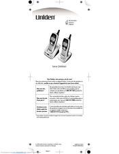 Uniden DXI8560-2 - DXI Cordless Phone Manual D'utilisation