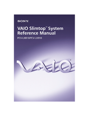 Sony PCV-LX810 - Vaio Slimtop Computer System Reference Manual