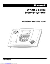 Honeywell LYNXR-2 Series Security System Installation And Setup Manual