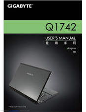 Gigabyte Q1742F Manual