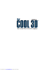 ULEAD COOL 3D 3.0 Manual