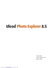 ULEAD PHOTO EXPLORER 8.5 User Manual