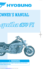 HYOSUNG GV 650 EFI Owner's Manual