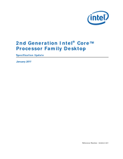 INTEL 2ND GENERATION INTEL CORE PROCESSOR FAMILY MOBILE - SPECIFICATION UPDATE 01-2011 Specification