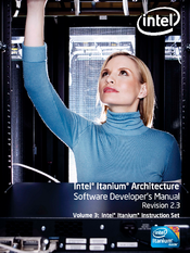 Intel ITANIUM ARCHITECTURE - SOFTWARE DEVELOPERS MANUAL VOLUME 3 REV 2.3 Manual