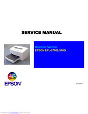 Epson 5700i - EPL B/W Laser Printer Service Manual