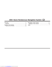 BUICK 2004 Rendezvous Owner's Manual