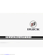 BUICK ROADMASTER 1996 Manual