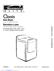 Kenmore Elite Oasis 110.7703 Series Use And Care Manual