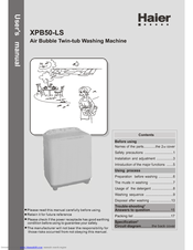 Haier XPB50-LS User Manual