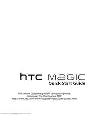 HTC -Magic - Smartphone - WCDMA Quick Start Manual