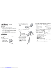 Netgear MBM621 - 3G HSDPA Ethernet Modem Installation Manual