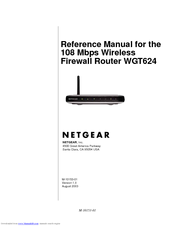 Netgear WGT624 - 108 Mbps Wireless Firewall Router Reference Manual
