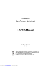 Gigabyte GA-6FXSV2 User Manual