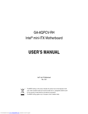 Gigabyte GA-6QPCV-RH User Manual