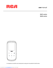 RCA M46 series User Manual