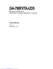 Gigabyte GA-790FXTA-UD5 User Manual