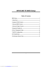 Biostar NF61S-M2 TE Bios Setup Manual