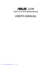 Asus CUW User Manual