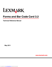 Lexmark X952 Technical Reference Manual