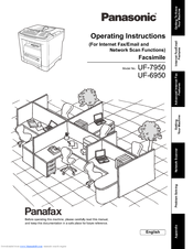 Panasonic Panafax UF-7950 Network Manual