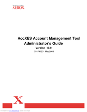 Xerox AccXES Administrator's Manual