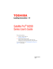 Toshiba Satellite Pro M200 Series User Manual