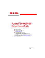 Toshiba M400-S5032 - Portege - Core 2 Duo 1.83 GHz User Manual