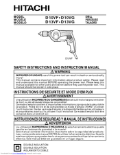 Hitachi 9 Amp Instruction Manual