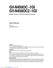 Gigabyte GV-N450OC -1GI User Manual
